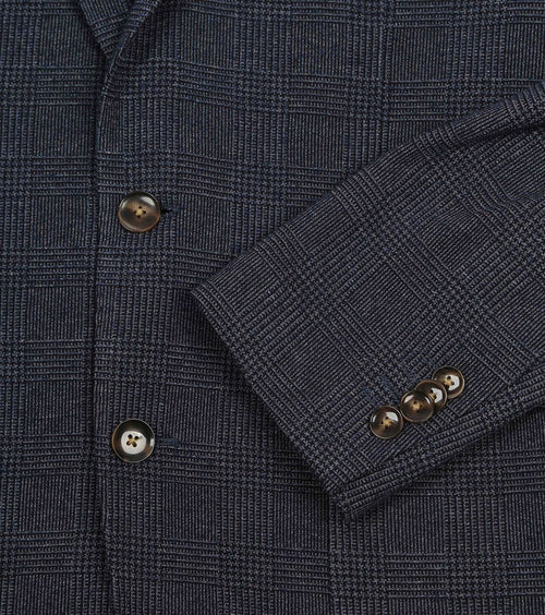 Colbert fame ruiten donkerblauw