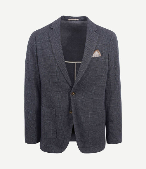 Colbert fame ruiten donkerblauw