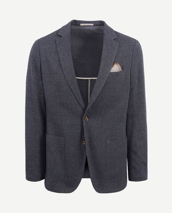 Colbert fame ruiten donkerblauw