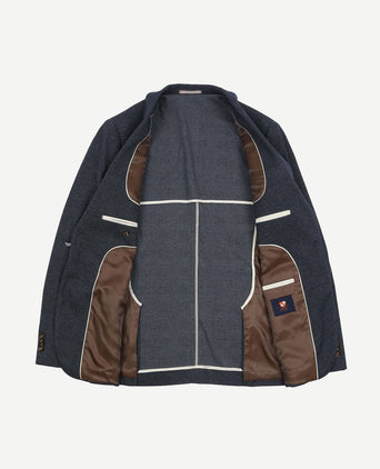 Colbert fame ruiten donkerblauw