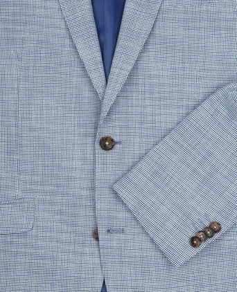 Suitable colbert grou print lichtblauw