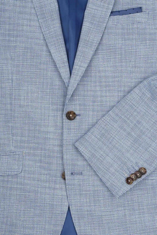 Suitable colbert grou print lichtblauw