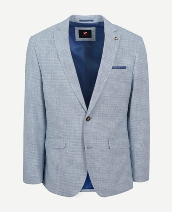 Suitable colbert grou print lichtblauw