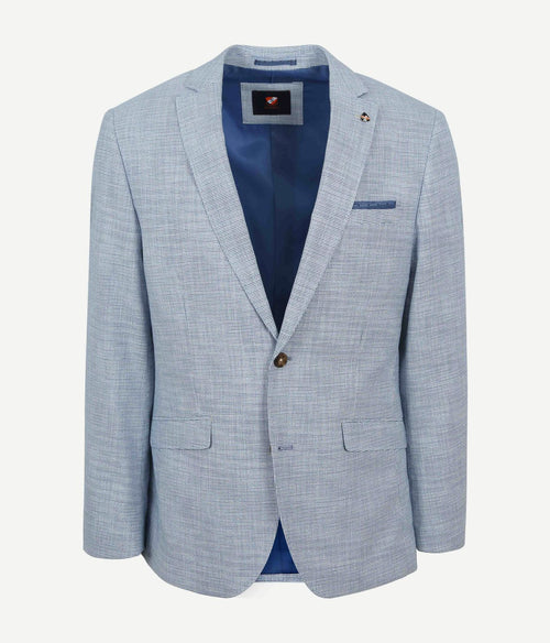 Suitable colbert grou print lichtblauw