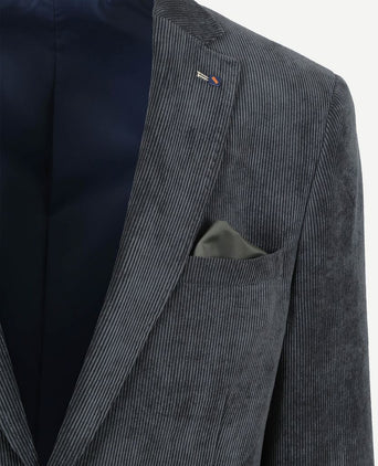 Suitable colbert heleen corduroy donkerblauw