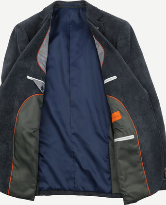 Suitable colbert heleen corduroy donkerblauw