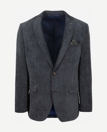 Suitable colbert heleen corduroy donkerblauw