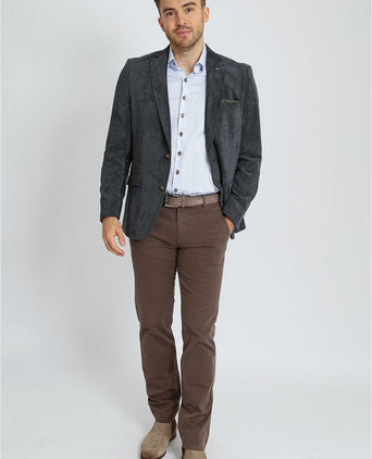 Suitable colbert heleen corduroy donkerblauw