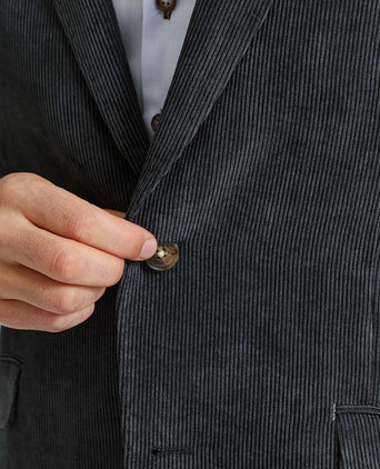 Suitable colbert heleen corduroy donkerblauw