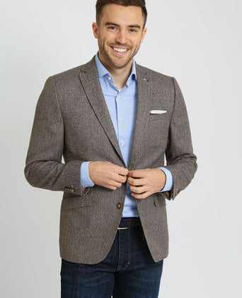 Suitable colbert heleen melange bruin