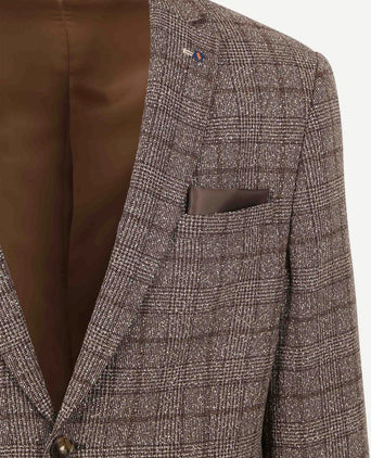 Suitable colbert heleen ruit bruin