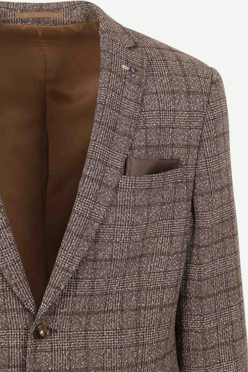 Suitable colbert heleen ruit bruin