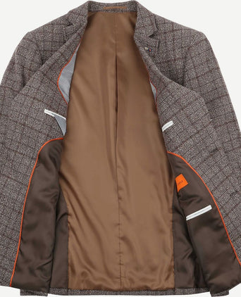 Suitable colbert heleen ruit bruin