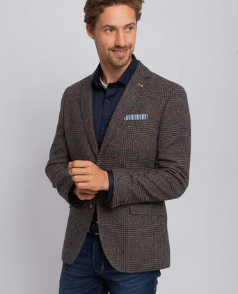 Suitable colbert heleen ruit bruin