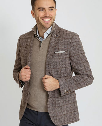 Suitable colbert heleen ruit bruin