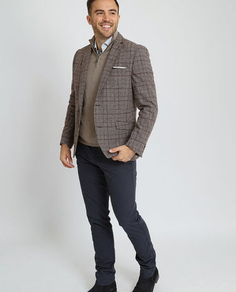 Suitable colbert heleen ruit bruin