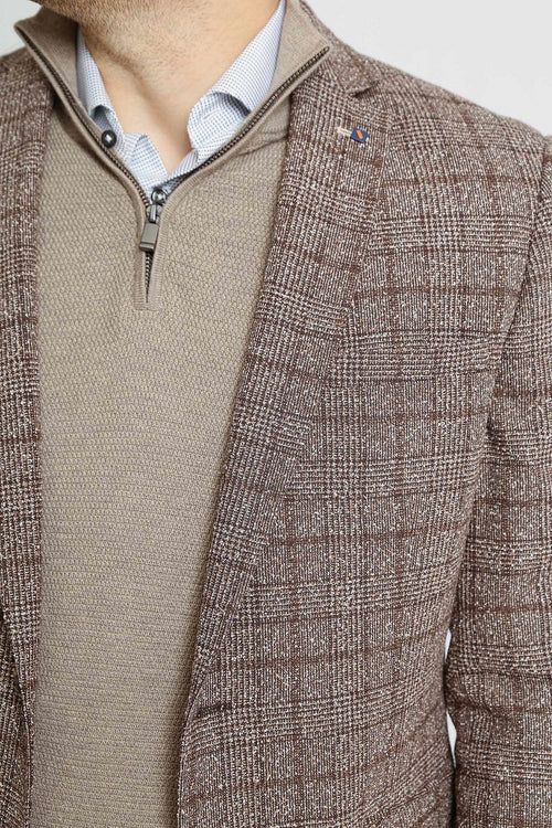 Suitable colbert heleen ruit bruin