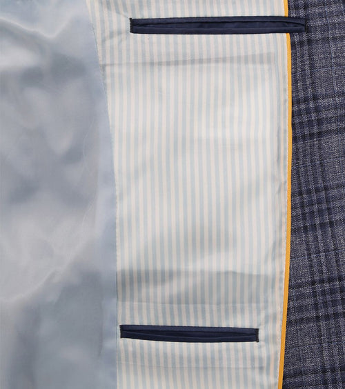 Colbert heleen ruit donkerblauw