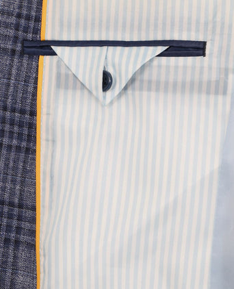 Colbert heleen ruit donkerblauw