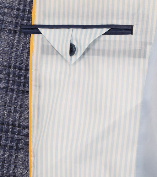 Colbert heleen ruit donkerblauw