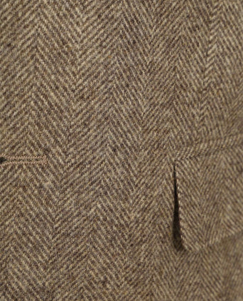 Colbert herringbone merinowol lichtbruin