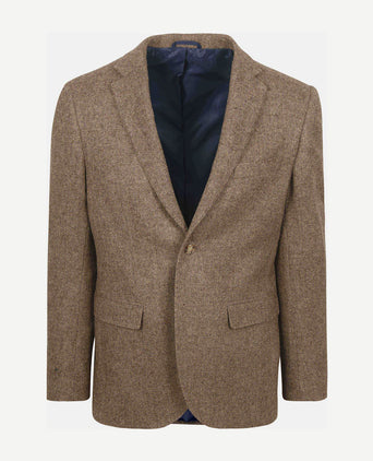Colbert herringbone merinowol lichtbruin