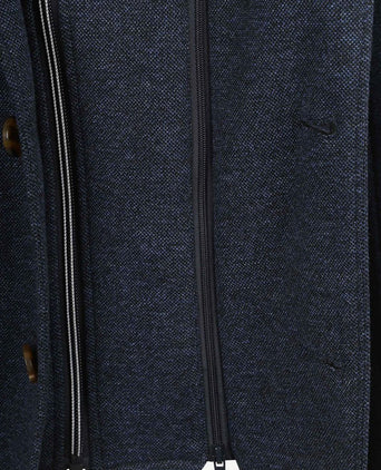 Colbert inlay lommer donkerblauw