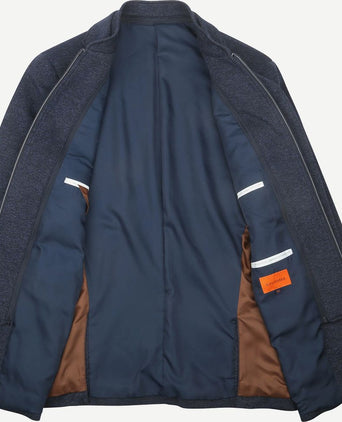 Suitable colbert inlay lommer donkerblauw