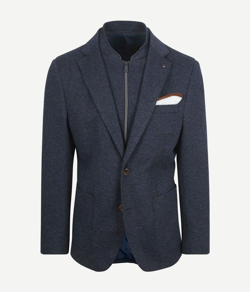 Suitable colbert inlay lommer donkerblauw