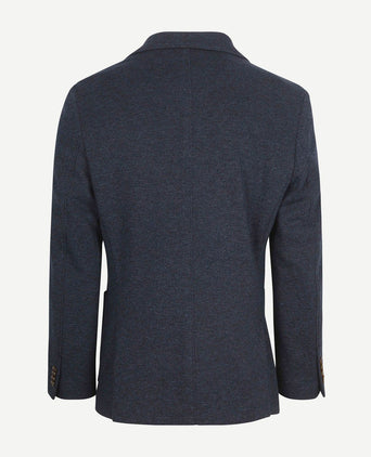 Colbert inlay lommer donkerblauw