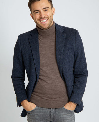 Suitable colbert inlay lommer donkerblauw