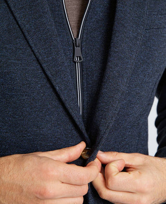 Suitable colbert inlay lommer donkerblauw