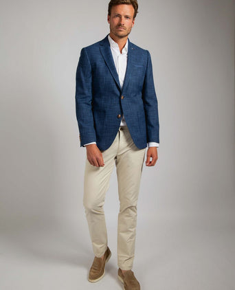 Suitable colbert leek jeans blauw