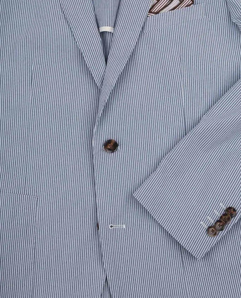 Suitable colbert lind strepen blauw