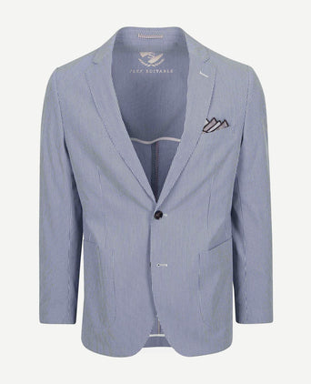 Colbert lind strepen blauw
