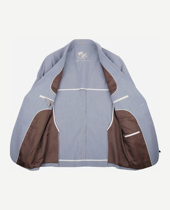 Colbert lind strepen blauw