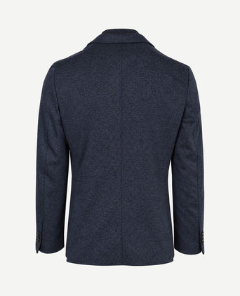 Colbert lommer twill inlay donkerblauw