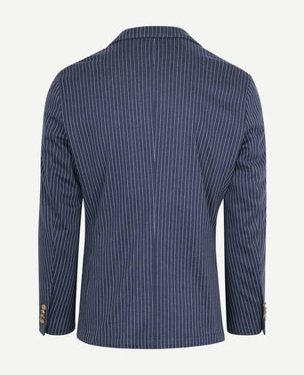 Colbert mylo pinstripe donkerblauw
