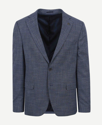 Colbert royal blauw ruiten