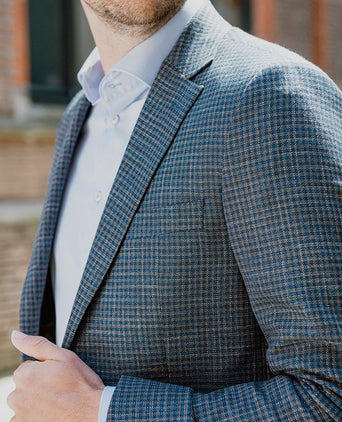 Colbert royal bruin blauw