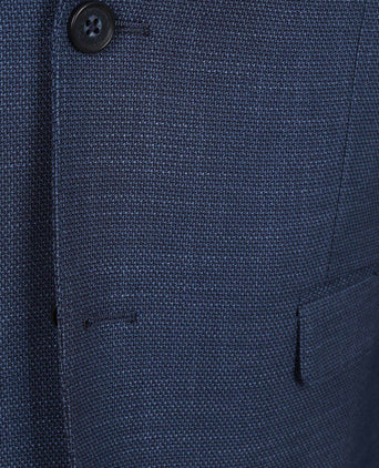 Colbert structure lined donkerblauw