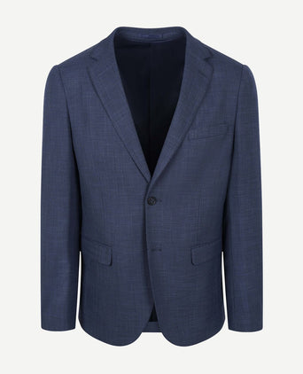 Colbert structure lined donkerblauw