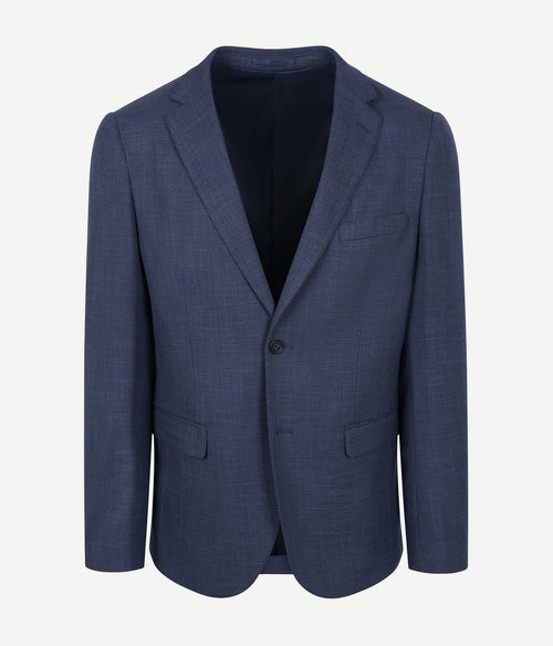 Colbert structure lined donkerblauw