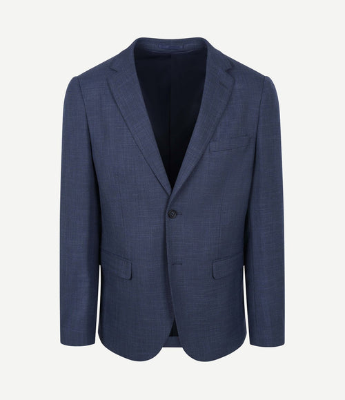 Colbert structure lined donkerblauw