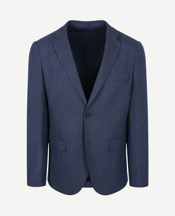 Colbert structure lined donkerblauw