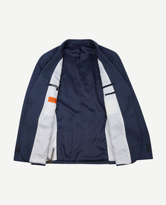 Colbert structure lined donkerblauw