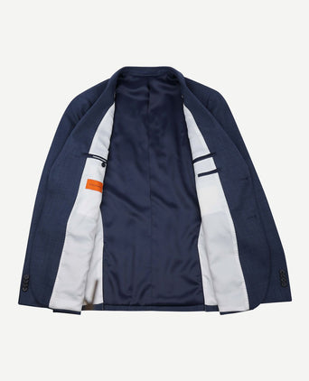 Colbert structure lined donkerblauw
