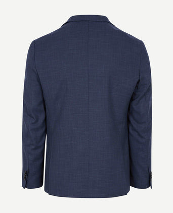Colbert structure lined donkerblauw