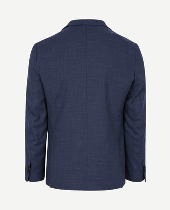 Colbert structure lined donkerblauw