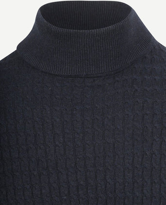 Suitable coltrui cable donkerblauw | Slim-fit